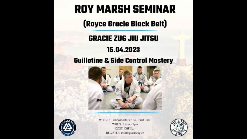 My Upcoming Seminar at Gracie Zug | Apr. 14, 2023 in Zug, Switzerland