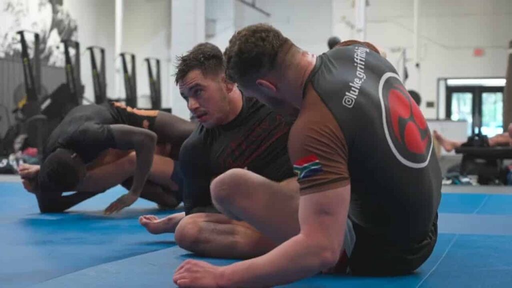 NEW WAVE POSITIONAL SPARRING | Luke Griffith Works Leg Entanglements With Giancarlo Bodoni