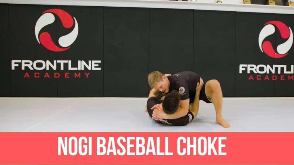 NOGI baseball choke from high side control