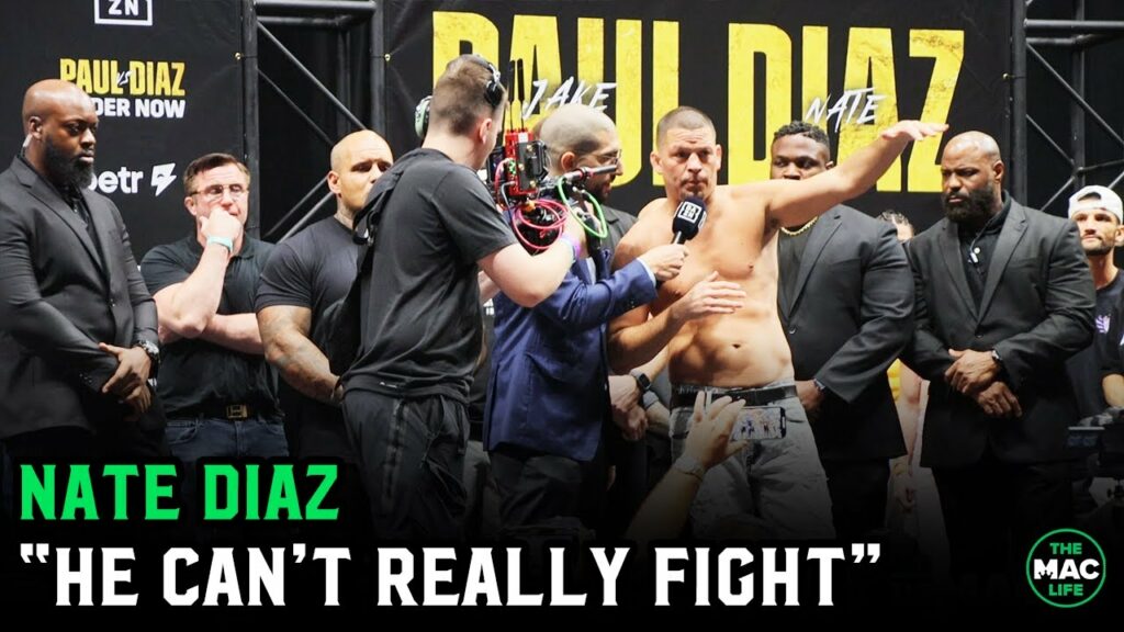 Nate Diaz: "No matter how the fight goes, don't forget, this motherf*****r can't really fight"
