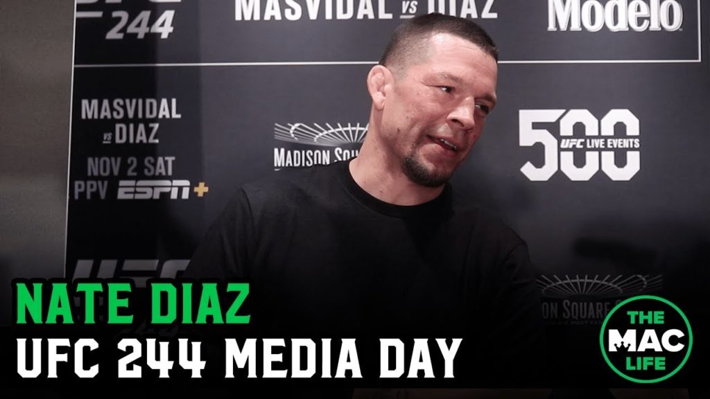 Nate Diaz says UFC 244 fight with Jorge Masvidal “is warfare"