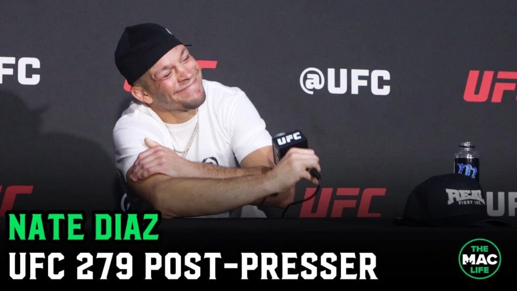 Nate Diaz talks Tony Ferguson,  Khamzat Chimaev and more | UFC 279 Post Fight Press Conference
