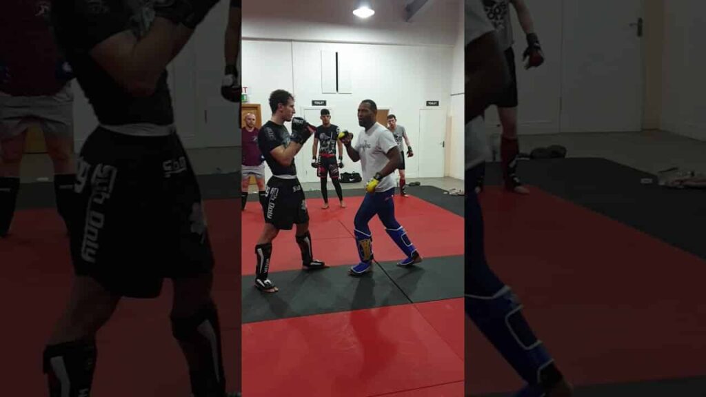 Nathan Jones (Mr Bag & Tag) striking seminar - off the line