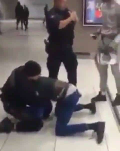 Nice Grappling by this officer