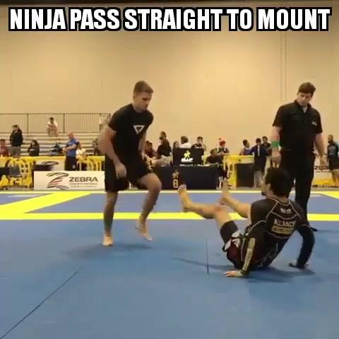 Ninja Pass Straight to Mount