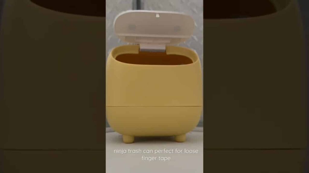 Ninja 🥷 Trash Can - Perfect for loose finger tape!