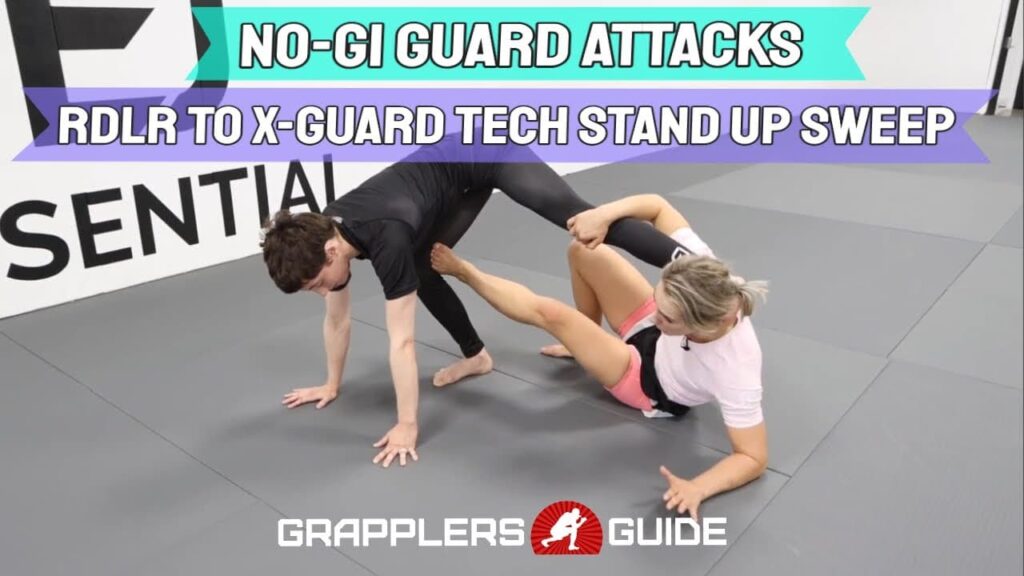 No-Gi Guard Attacks Course - Reverse De La Riva To  X-Guard Tech Stand Up Sweep by Ffion Davies