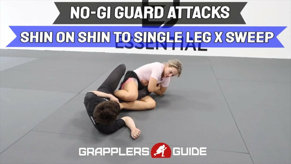 No-Gi Guard Attacks Course - Shin On Shin To Single Leg X Sweep by Ffion Davies