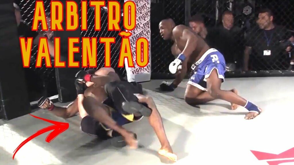 O ARBITRO DO UFC TEVE QUE FINALIZAR O LUTADOR VALENTÃ0