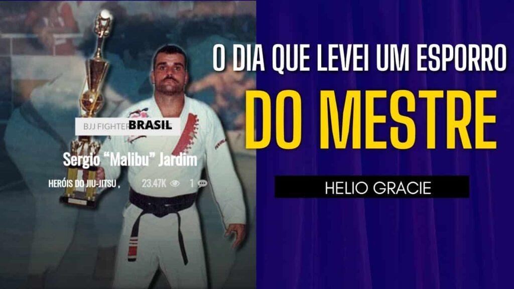 O DIA QUE LEVEI UM ESPORRO DO MESTRE HELIO GRACIE !