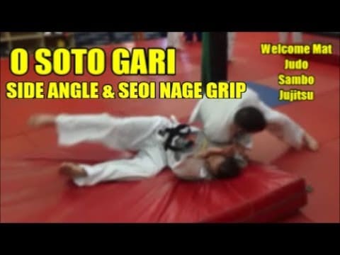 O SOTO GARI FROM SIDE ANGLE USING IPPON SEOI NAGE GRIP
