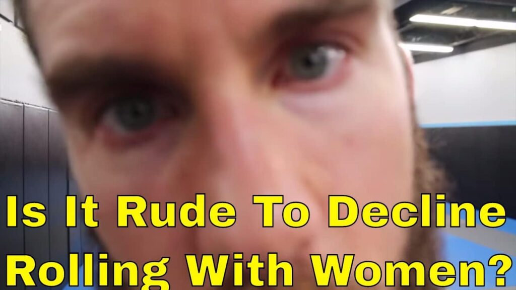 Old Fashioned Guy Uncomfortable Rolling with Women in BJJ