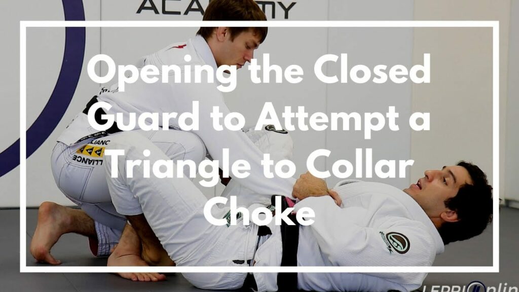 Opening the Closed Guard to Attempt a Triangle to Collar Choke