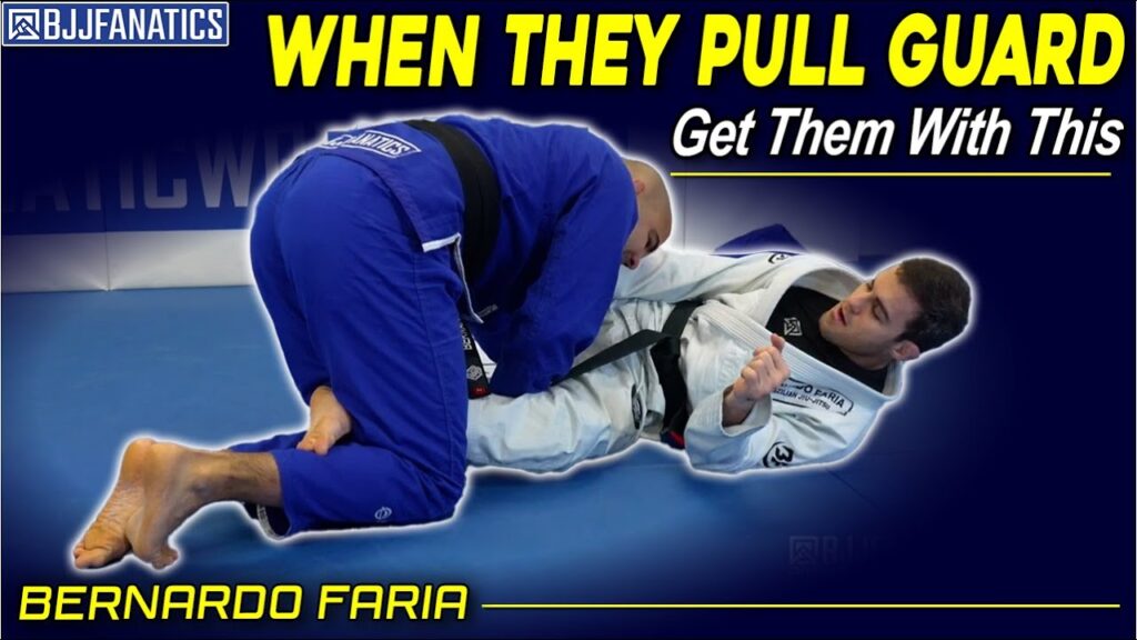 Over Under Pass From Pulling Guard From The Knees by Bernardo Faria