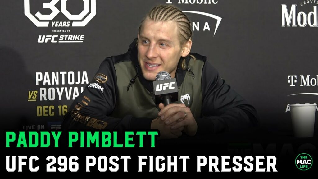 Paddy Pimblett: “Colby Covington’s a piece of s***” UFC 296 Post Fight Press Conference