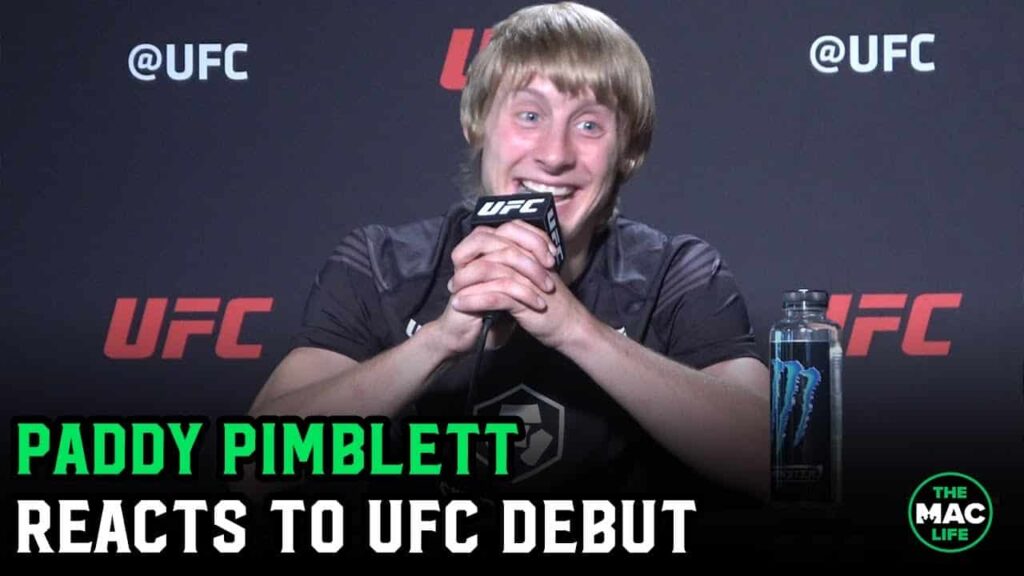 Paddy Pimblett reacts to UFC debut: “I was put on this earth to entertain people and beat people up”
