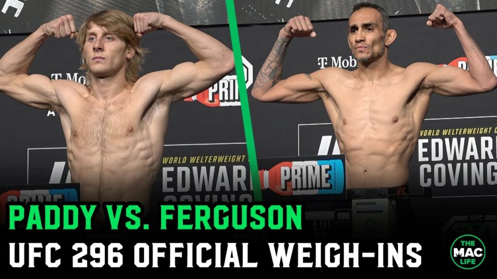 Paddy Pimblett vs. Tony Ferguson Official Weigh-Ins