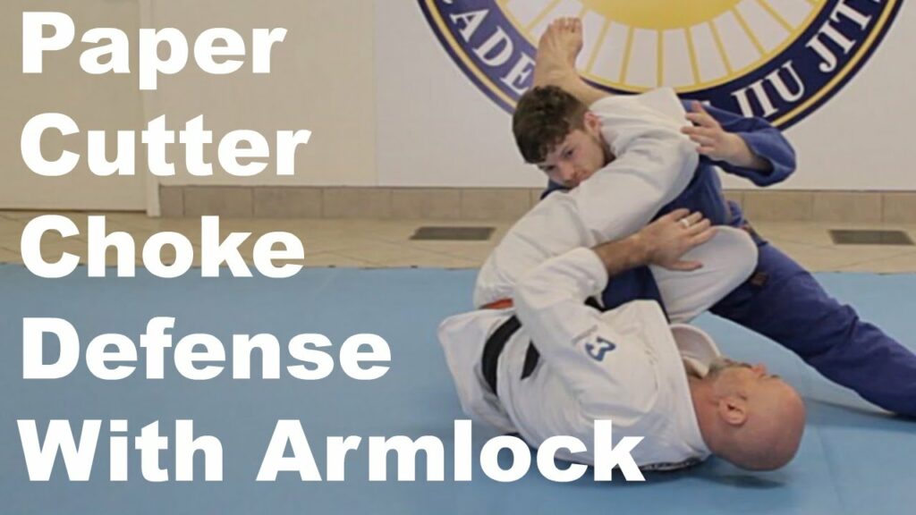 Paper Cutter Choke Defense with Armlock