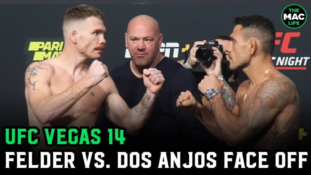 Paul Felder vs. Rafael Dos Anjos Face Off | UFC Vegas 14 Official Weigh-Ins