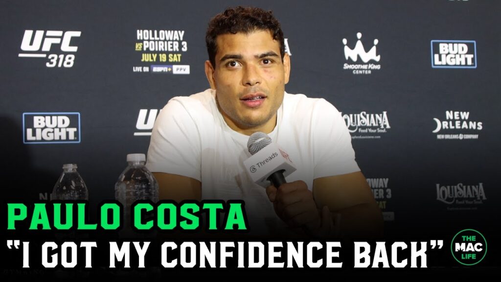 Paulo Costa: 'I've got my confidence back.. I'm going to find Khamzat' | UFC 318 Post-Fight Presser
