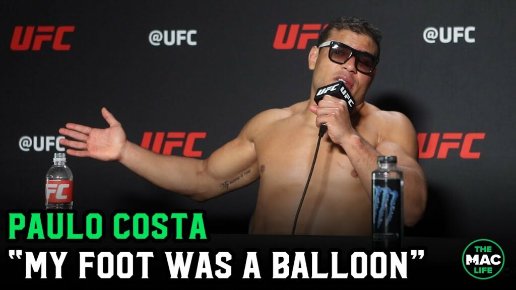 Paulo Costa: “My Foot is a balloon… Of course I didn’t apologise to Marvin Vettori, I don't care"