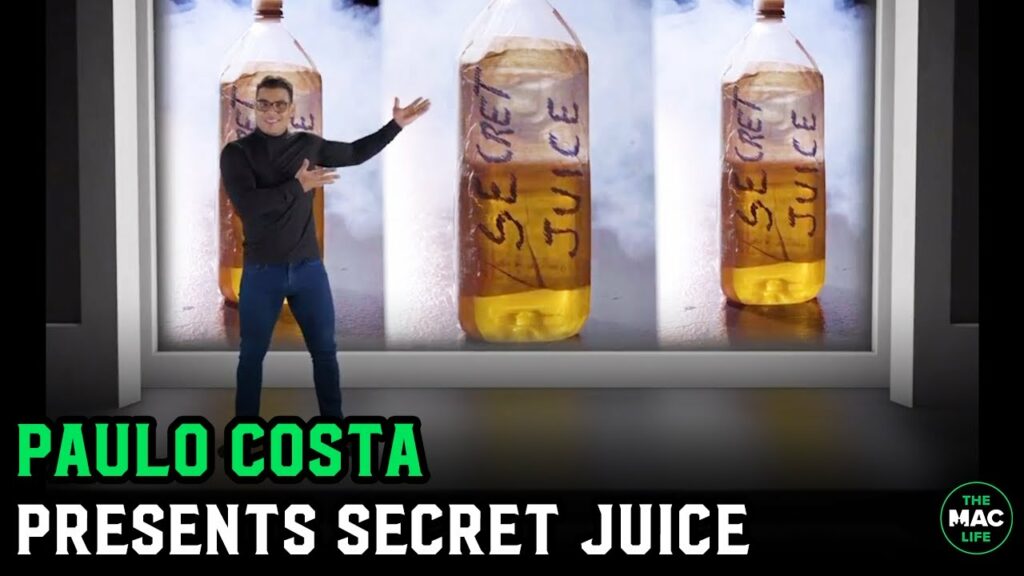 Paulo Costa presents Secret Juice: "We only have one size, because we don't have that Conor money"