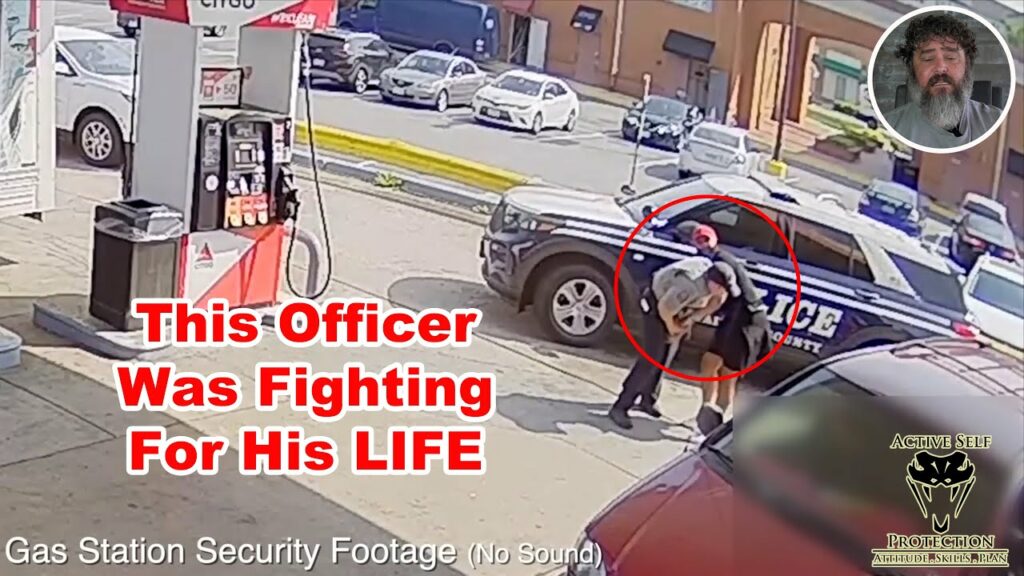 Perp Fights Officer And Tries To Steal His Gun