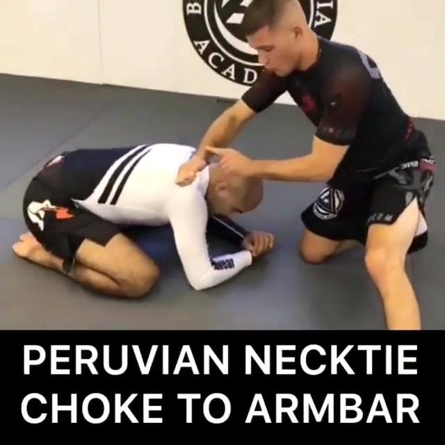Peruvian Necktie Choke to Armbar