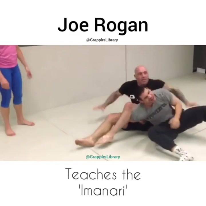 Powerful @joerogan is showing one of his moves. The Imanari  via @@grapplrslibra...