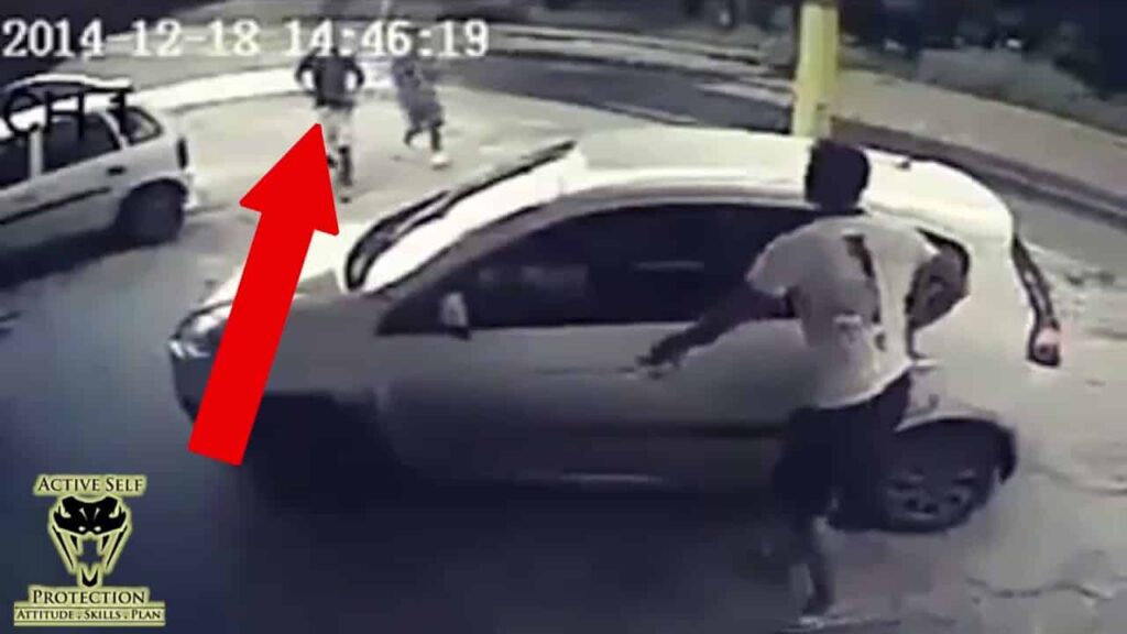 Prepared Defender Is Paying Attention When Getting Into His Car