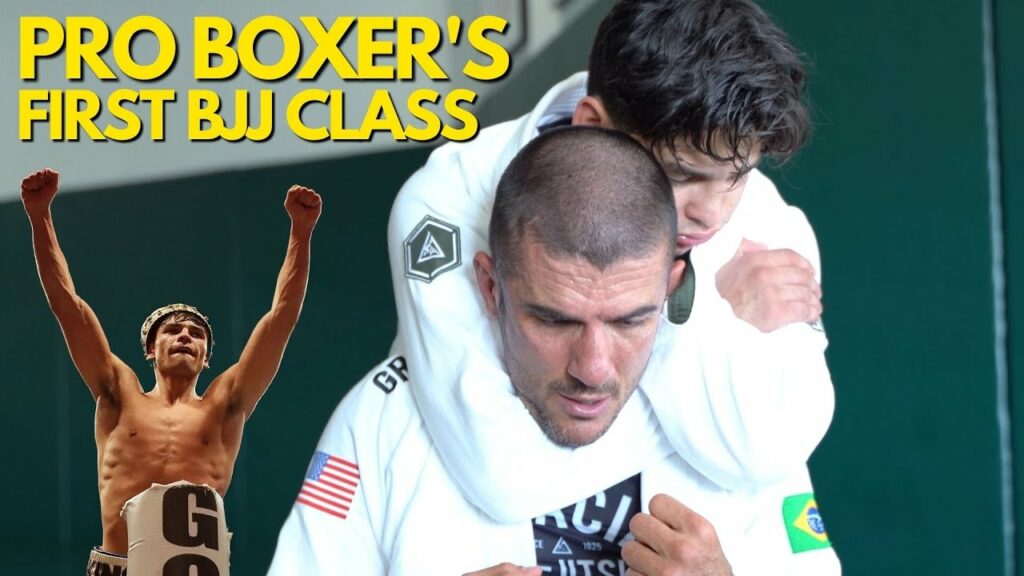 Pro Boxer Ryan Garcia's First Brazilian Jiu-Jitsu Class (Gracie Combatives w/ Rener Gracie)
