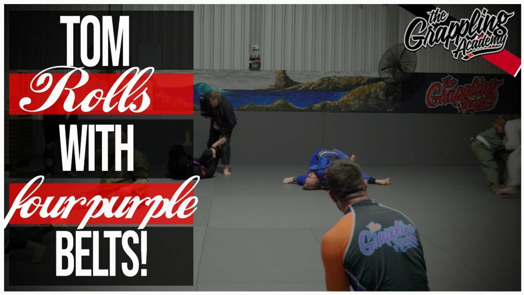 Professor Tom Rolls With 4 Purple Belts One After The Other!