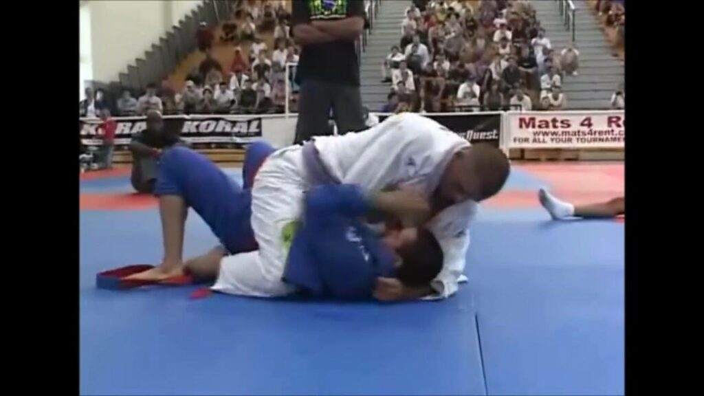 Ralek Gracie head banging cross choke. Back when he was a purple belt G in a Gi. Was the head banging out of order?