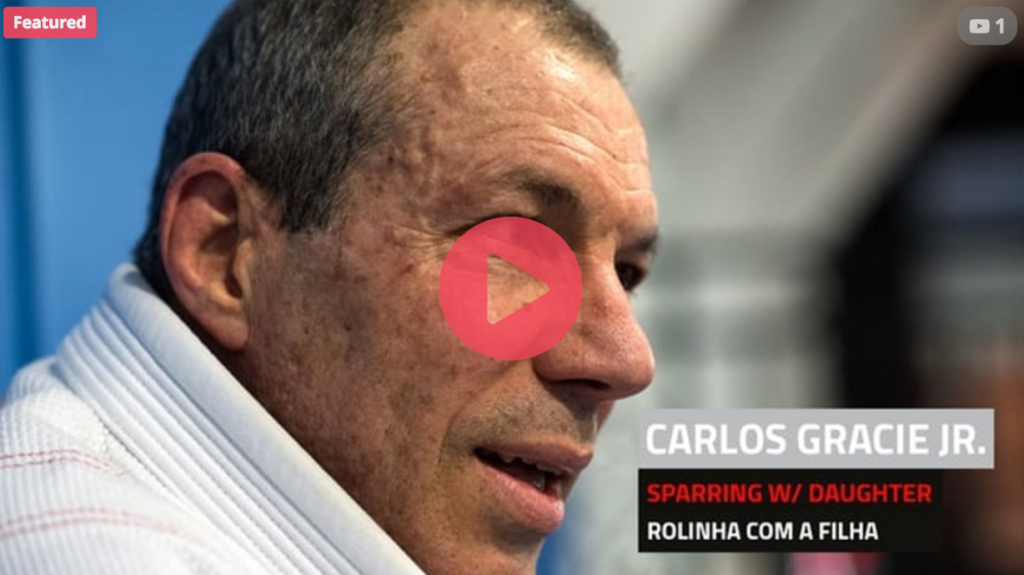 Rare footage of Master Carlos Gracie Jr. sparring with his daughter