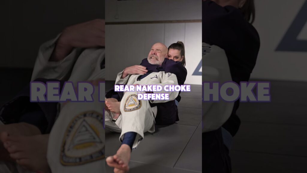 Rear Naked Choke Defense! #bjj #jiujitsu #graciejiujitsu #rncdefense