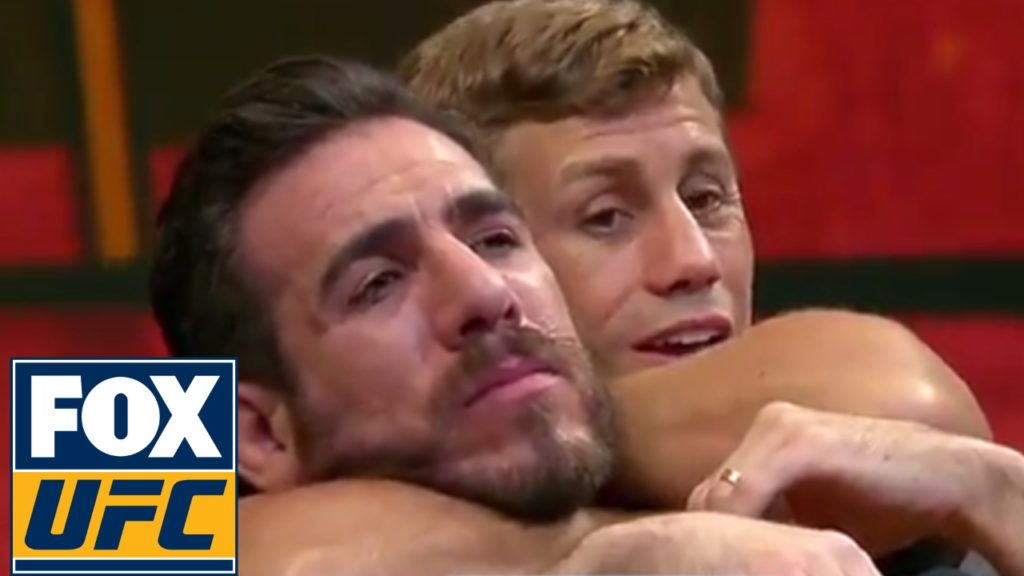 Rear Naked Choke demo with Urijah Faber and Kenny Florian | UFC TONIGHT