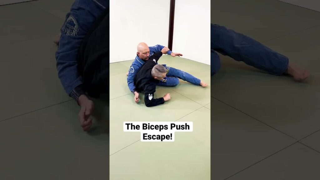 Ritchie Yip with the Biceps Push Escape, one of the best escapes from bottom cross side.