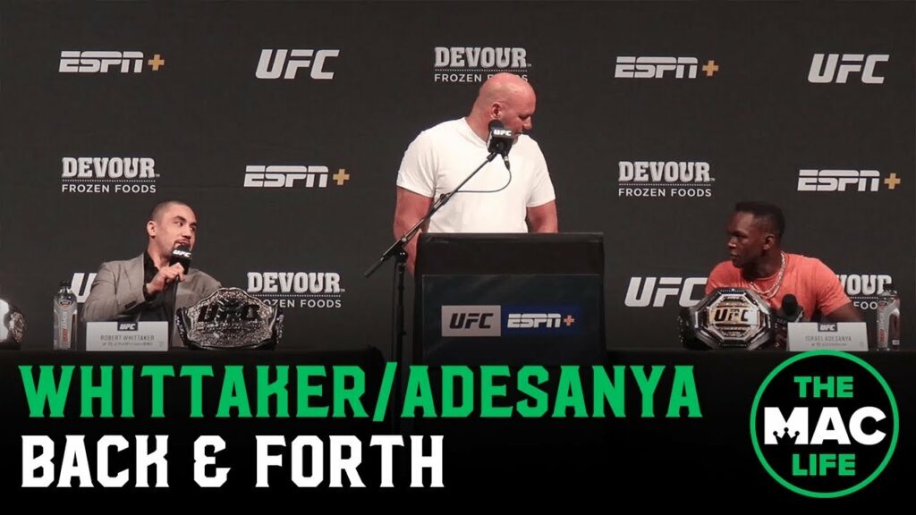 Robert Whittaker to Israel Adesanya: "I Don't Believe I've Been Talking That Much S***"