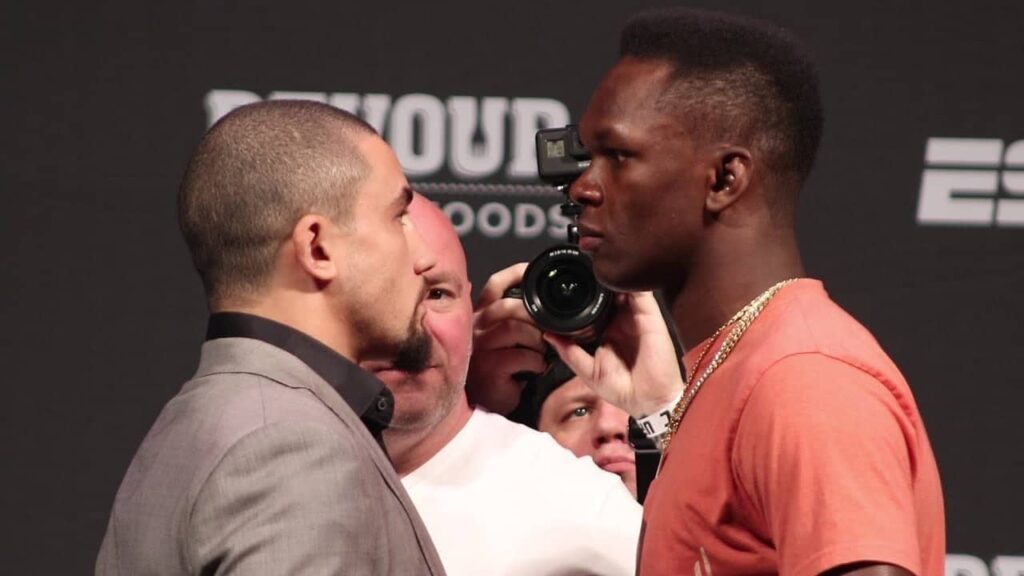 Robert Whittaker vs. Israel Adesanya Face Off