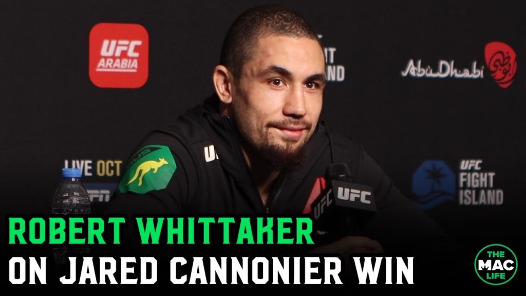 Robert Whittaker wants Israel Adesanya rematch 'Whether in my career or a parking lot as old men'