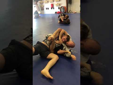 Rolling with my new Blue Belt, Tommy Brock