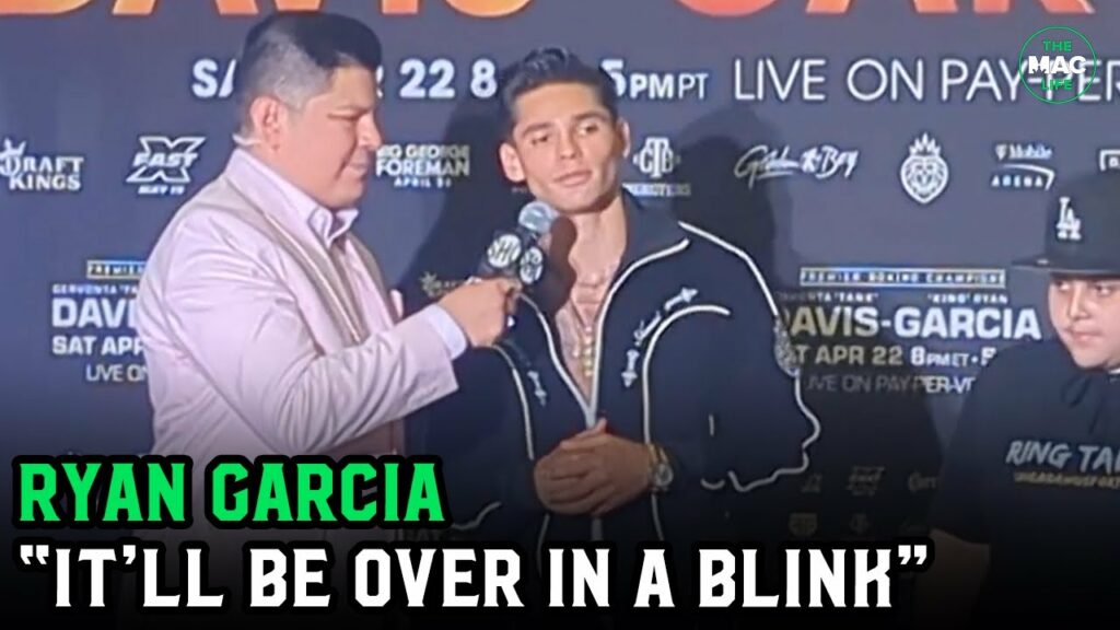 Ryan Garcia to Gervonta Davis: "He cannot stop what's going to happen Saturday night"