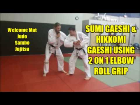 SUMI GAESHI HIKKOMI GAESHI USING ELBOW ROLL GRIP