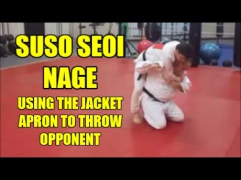 SUSO SEOI NAGE Using Opponent's Jacket Apron to Throw HIm
