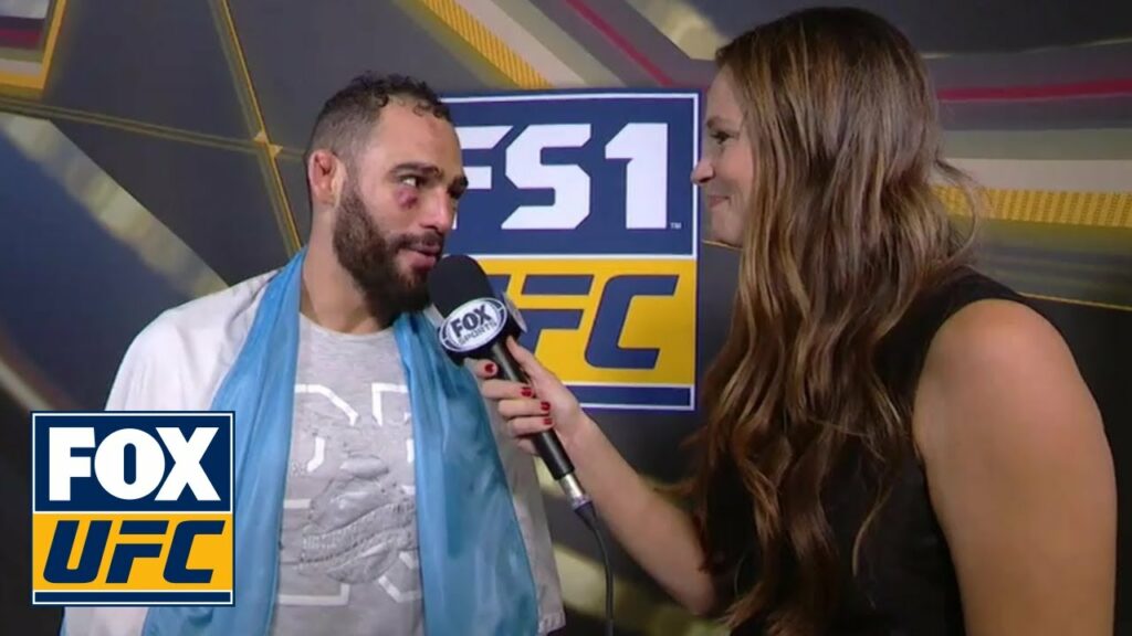 Santiago Ponzinibbio speaks after KO victory | INTERVIEW | UFC FIGHT NIGHT