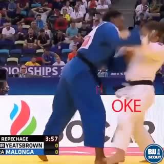 Savage choke out in Judo...