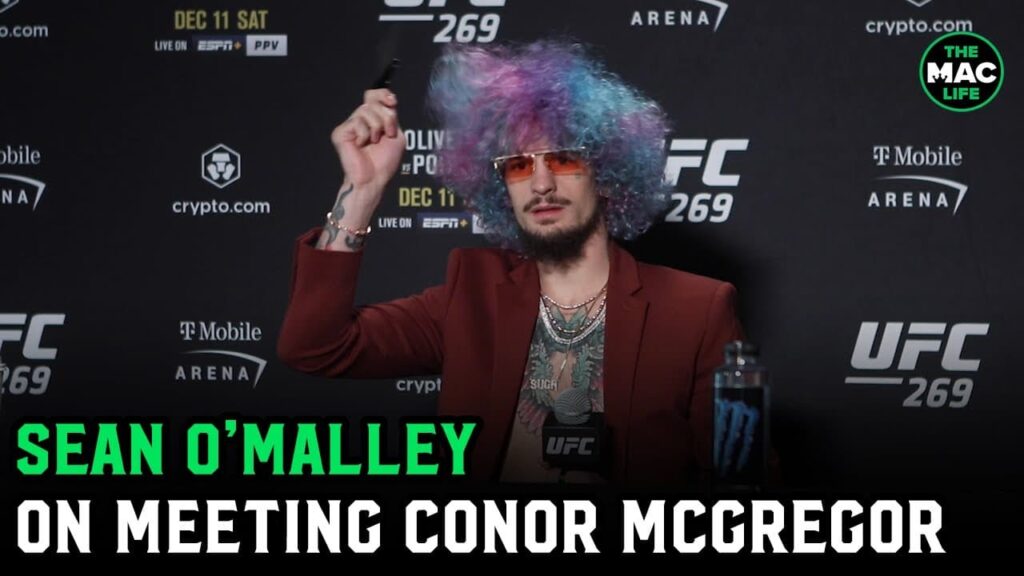 Sean O'Malley on meeting Conor McGregor: "He had a couple shots of Proper 12. It was really cool"