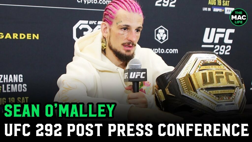 Sean O’Malley: “I have a rib injury and haven’t grappled in 6 weeks” | UFC 292 Post-Fight Presser