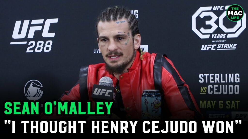 Sean O'Malley: "I thought Henry Cejudo won, I wanted to slap him" | UFC 288 Post-Fight Presser