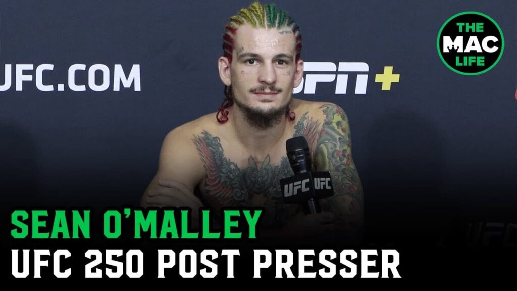 Sean O’Malley reacts to walk off knockout win | UFC 250 post-fight press conference